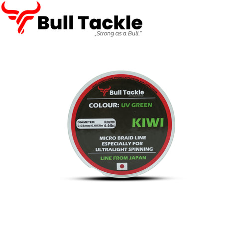 Bull Tackle - Kiwi pergető fonott zsinór UV zöld 150 m