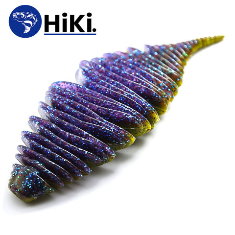 HiKi-Sparkly sűrűn bordázott puha gumicsali 105 mm